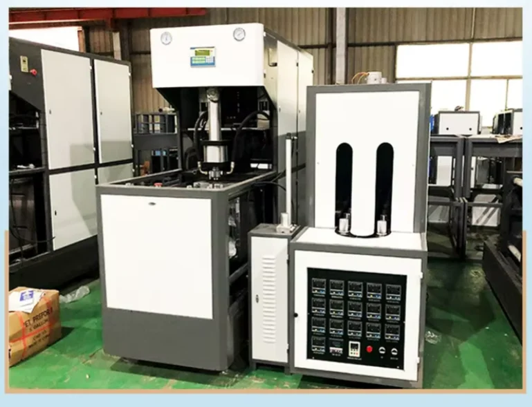 Semi Automatic Plastic PET Bottle Making Machine 4 Cavities Plastic Bottle Blowing Machine Bottle Blower for Craft Beverage