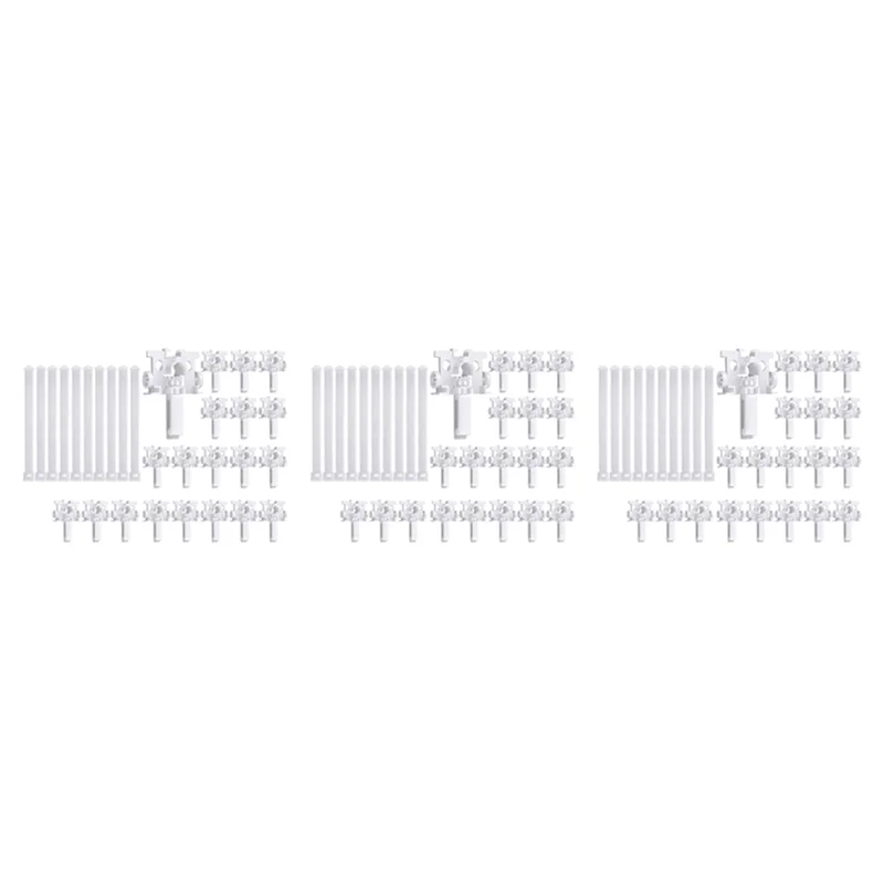 Vertical Blind Repair Carrier With Stem Vertical Blinds Repair Kit White Blinds Replacement Parts60pcs-AT30