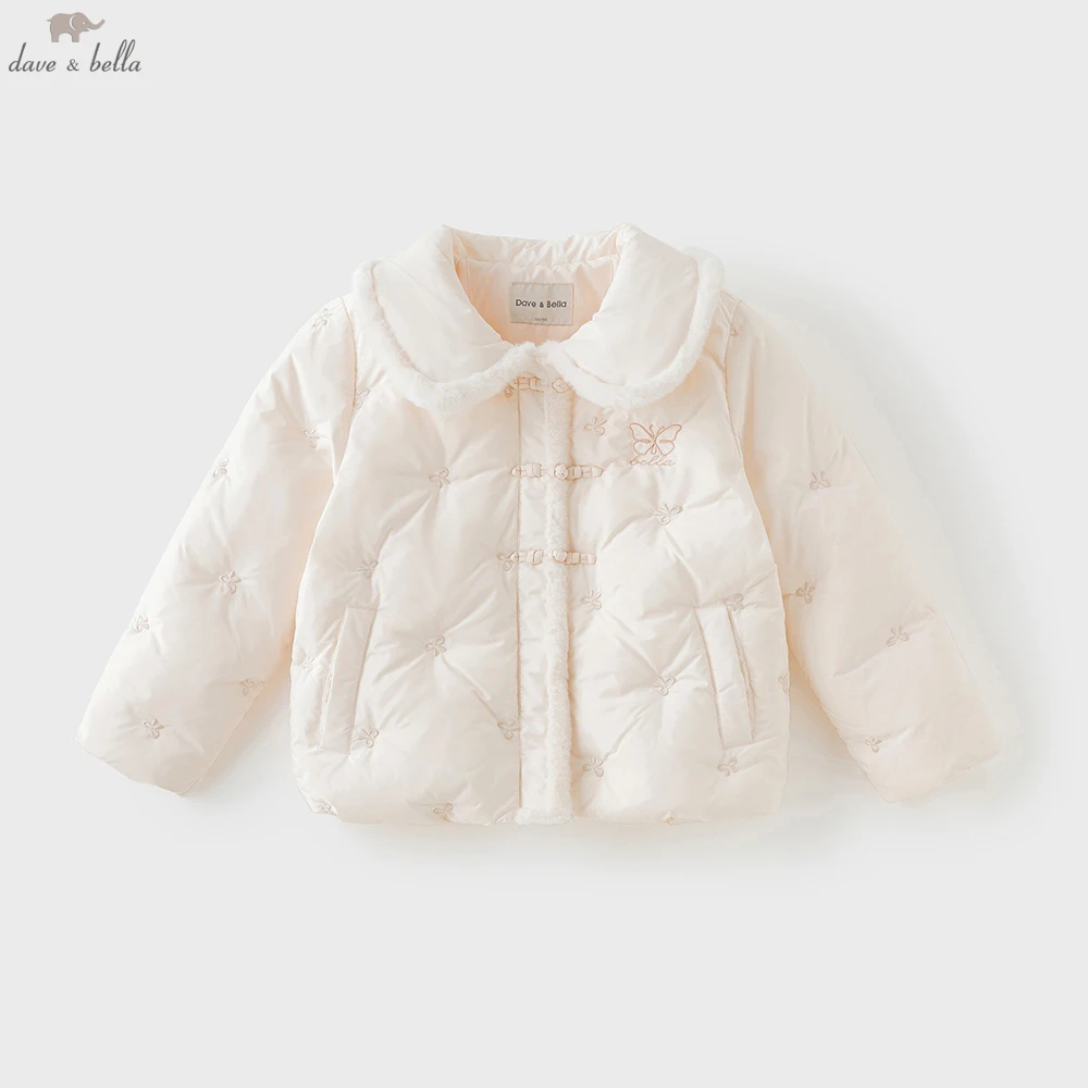 Dave Bella Girls Thicken White Down Parka Jacket Children Winter Warm Down Coats Windproof Outwear Clothes DK4253632