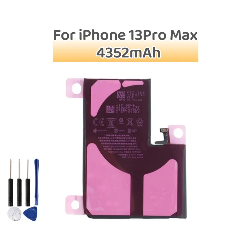 Batería De Repuesto 2406mAh Para IPhone 13 Mini – Kit De 12 Herramientas Y Adhesivo Para Pantalla Incluidos