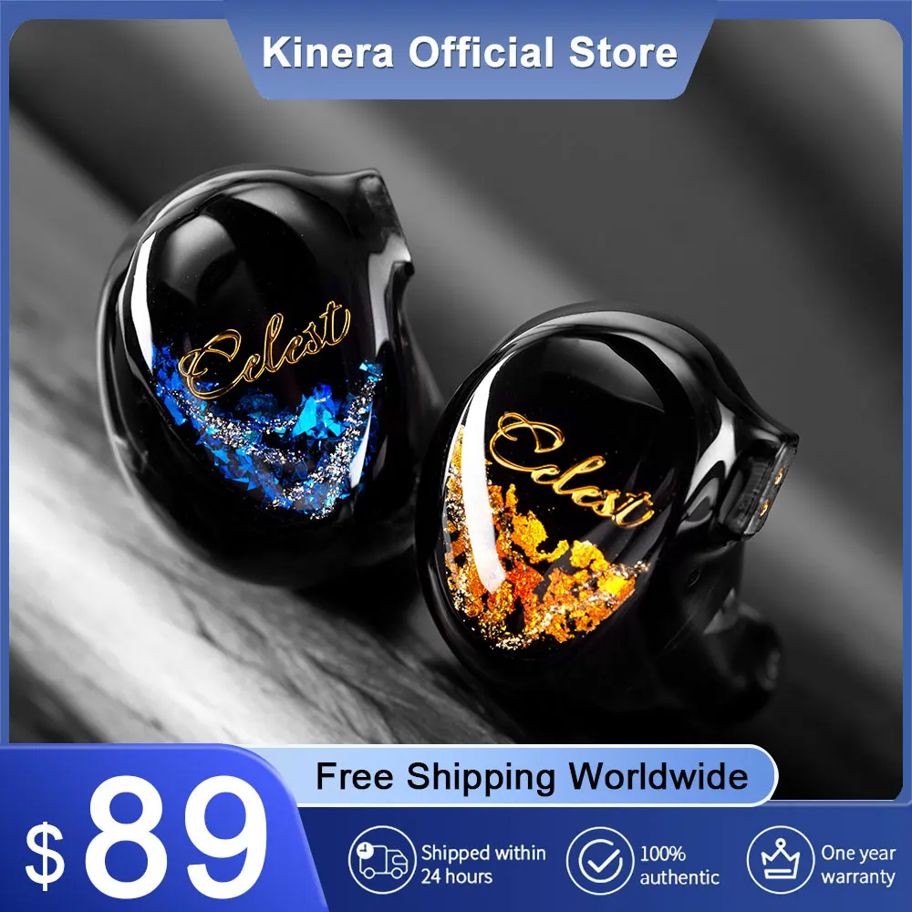 Kinera Celest Plutus Beast 이어폰, 1BC + 1BA + 1SPD™인이어 모니터 유선 골전도 하이브리드 드라이버, IEM 케이블, HiFi 헤드셋