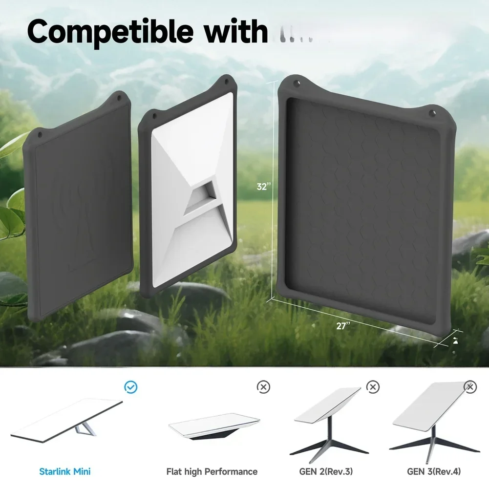 

Protective Silicone Case with Dustproof Features for For STARLINK Mini Antenna Suitable for Outdoor Conditions