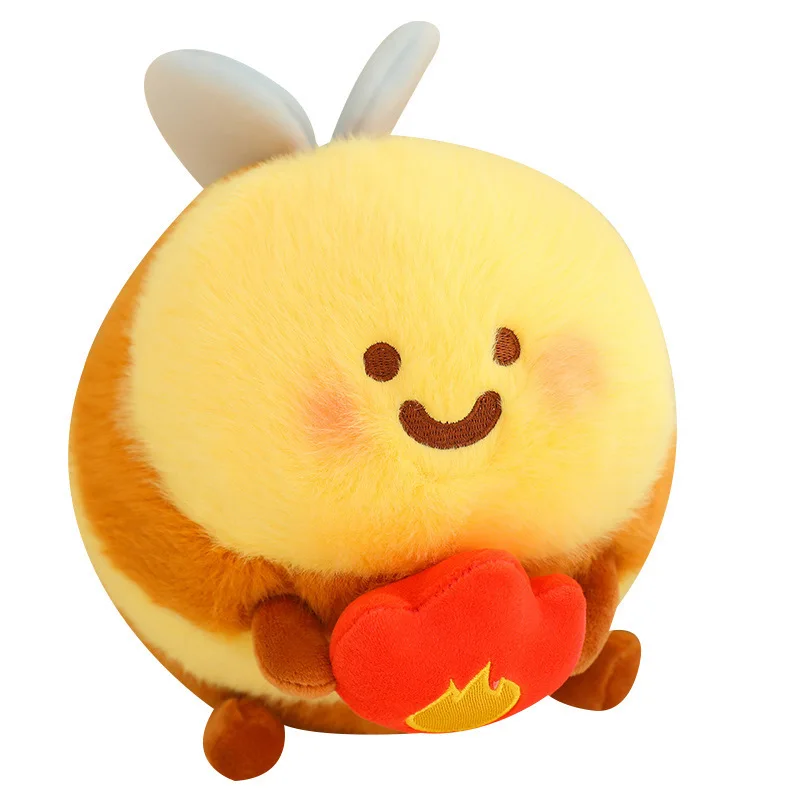 Cute Sha Bee Plush Toys Pendant Stuffed Cai Bee Plush Super Soft Honey Jar Plush Doll Bed Sleep Pillow Prezenty urodzinowe dla dzieci