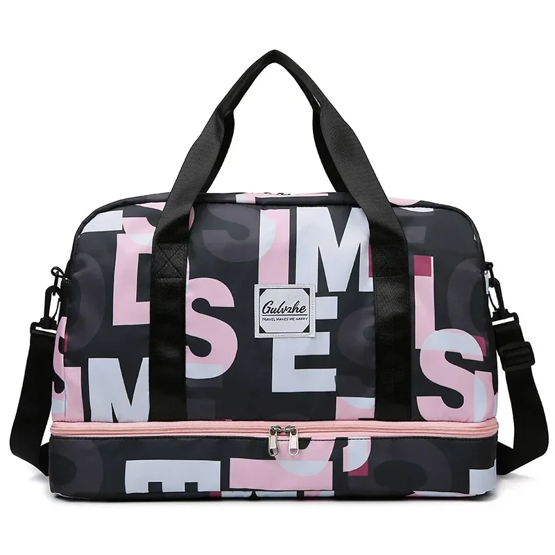 Mode Vrouwen Grote Capaciteit Droge Natte Scheiding Sport En Fitness Handbagage Nieuwe Reistas Opbergen Kleding Handtas