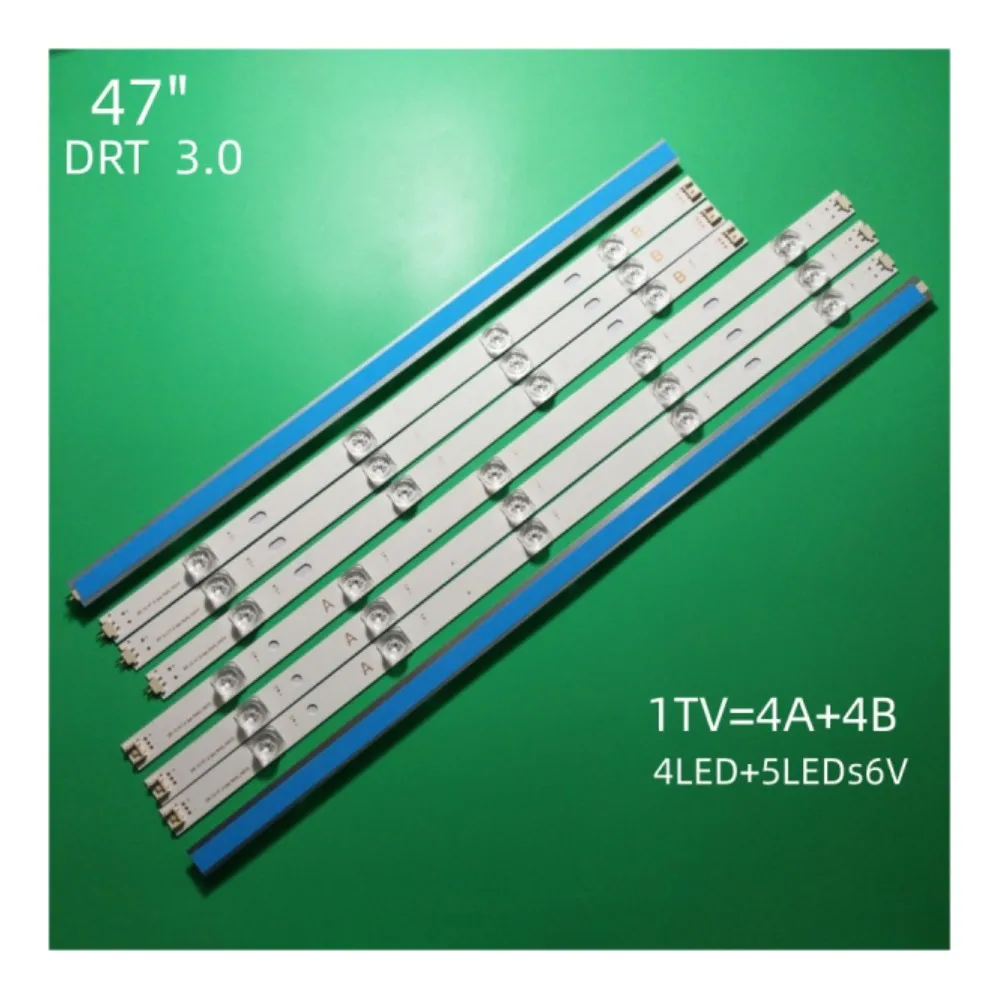 

5set=40pcs LED Backlight strip For LG 47LB600 47LB5800 47LB6500 innotek DRT 3.0 47 inch A B 6916L-1715A 1716A 6916L-1961A 1962A