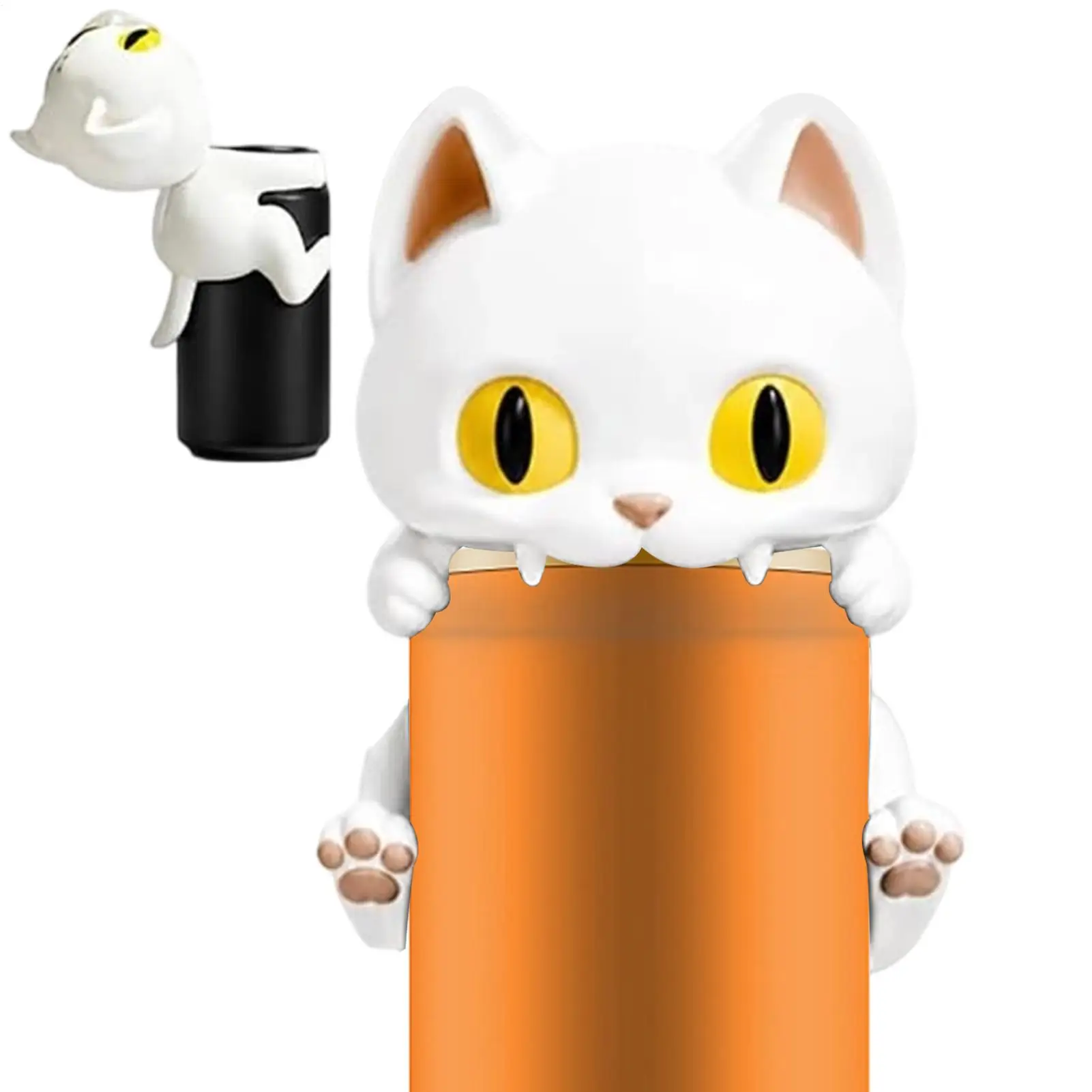 Silicone Soda Lid Beverage Can Cover Beer Bottle Caps Juice Can Topper Beverage Can Lids Soda Lid Protectors Can Cat Can Cover