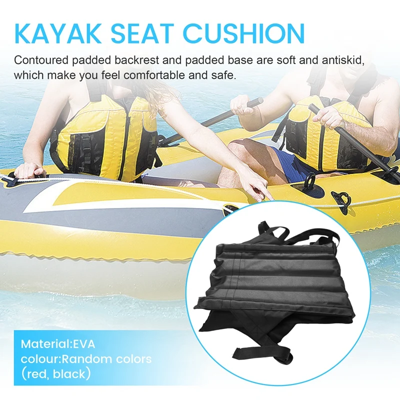 Random Colors Kayak Pad Seat Padding Soft Anti-Skid Pad Adjustable Backrest With Boat Pad