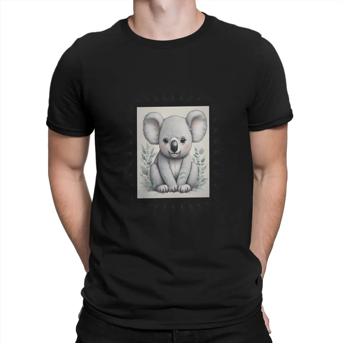 Australian Koala Creative TShirt for Men Cute Baby Round Neck Polyester T Shirt Hip Hop Birthday Gifts Tops