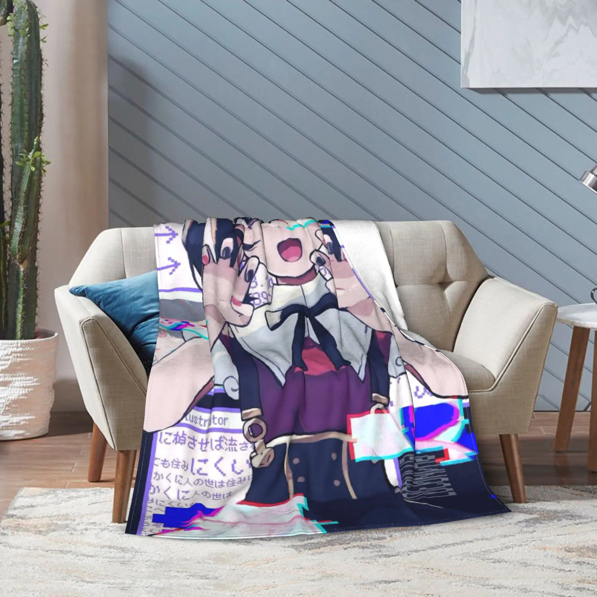 

Needy Girl Streamer Overload Print Blanket For Men Women Super Soft Warm Throw Blankets for Sofa 50x60 Inches Multiple Sizes