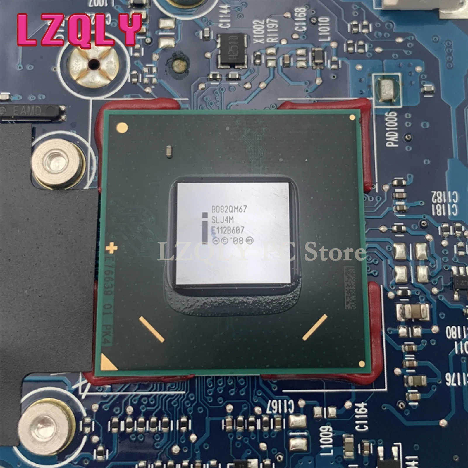 LZQL para placa-mãe de laptop HP EliteBook 8760W 652508 -001 QM67 DDR3 com slot gráfico totalmente testado