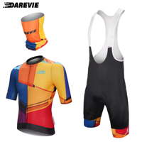 DAREVIE Cycling Pro Set Men 2024 Summer Breathable Quicky Dry Men's Cycling Clothing Reflective Custom Men's Cycling Outfit