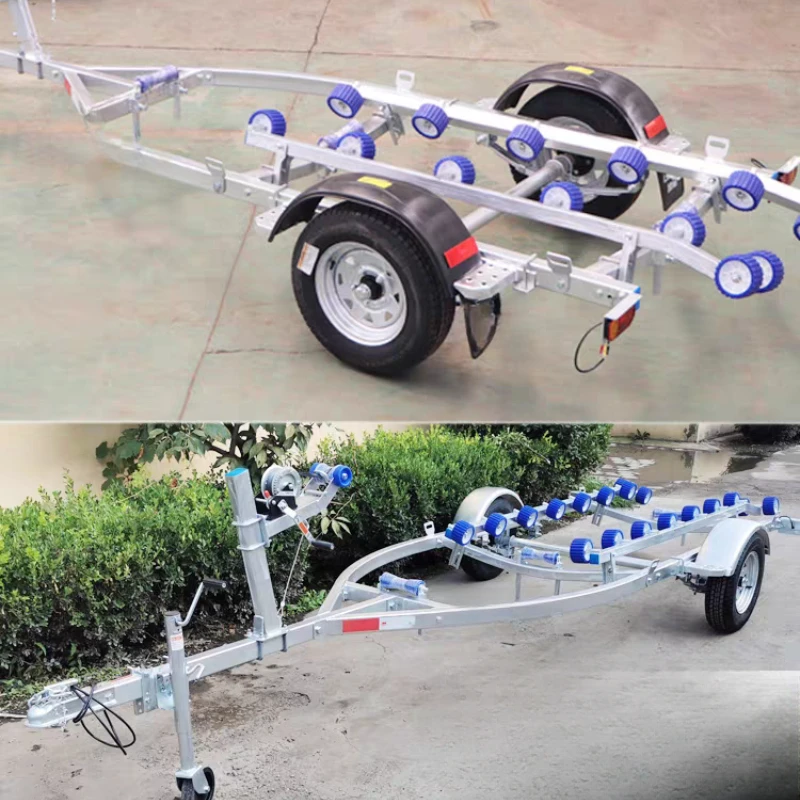 Trailer Motorboat Rubber Boat Assault Boat Boat Tugboat Luya Speedboat Yacht Trailer Rack