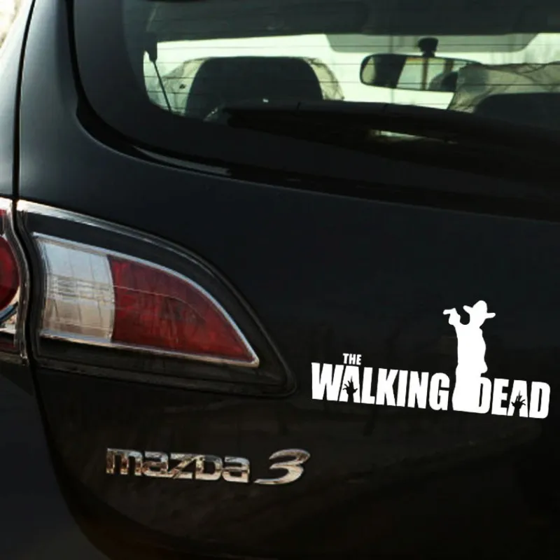 Car Stickers Walking Dead Zombies Rick Funny Reflective Decoration For Windshield Trunk Bumper Motorcycle Helmet Laptop C40