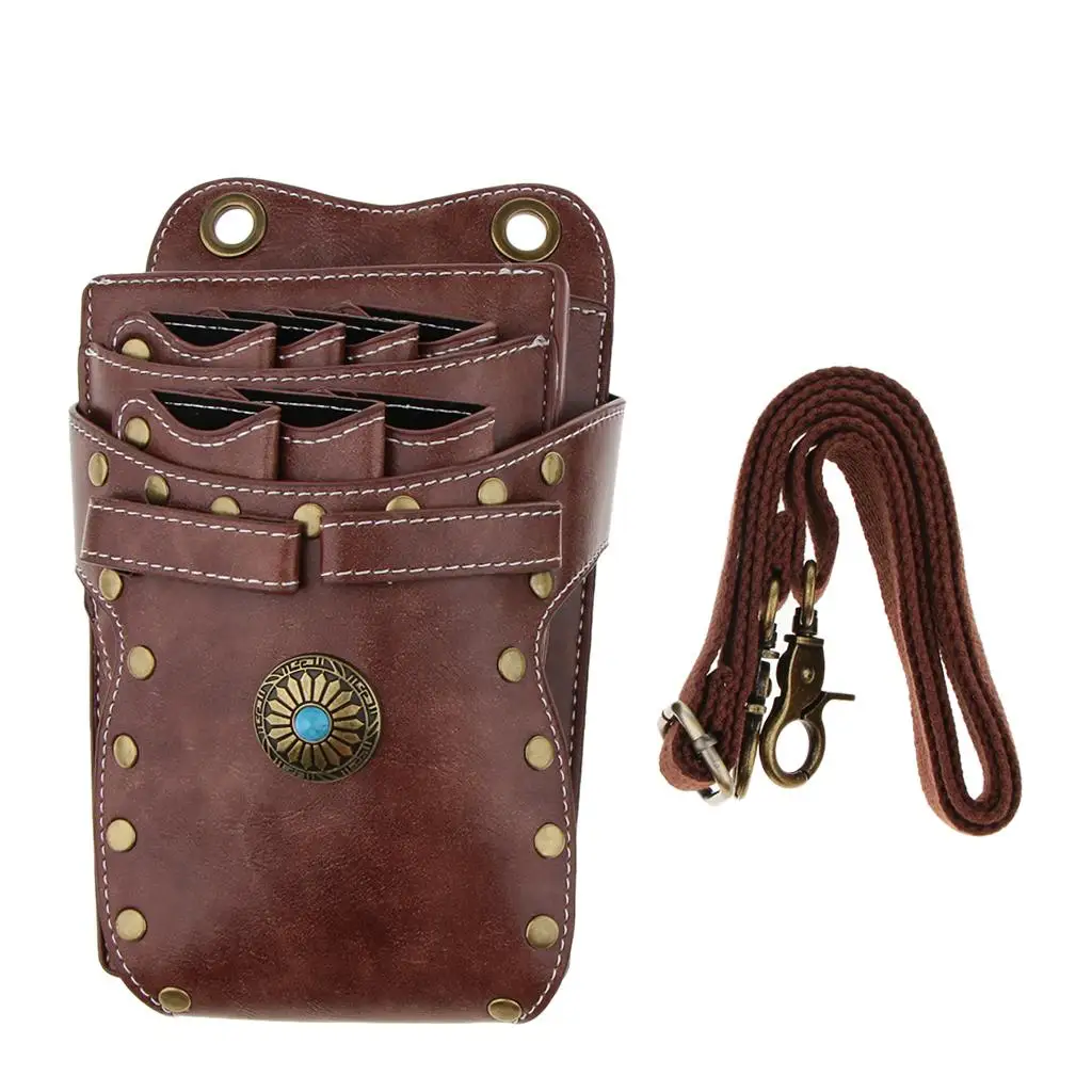 بو الجلود مقص الحلاق حالة صالون حقيبة مقاطع الشعر قطع مقص ترقق