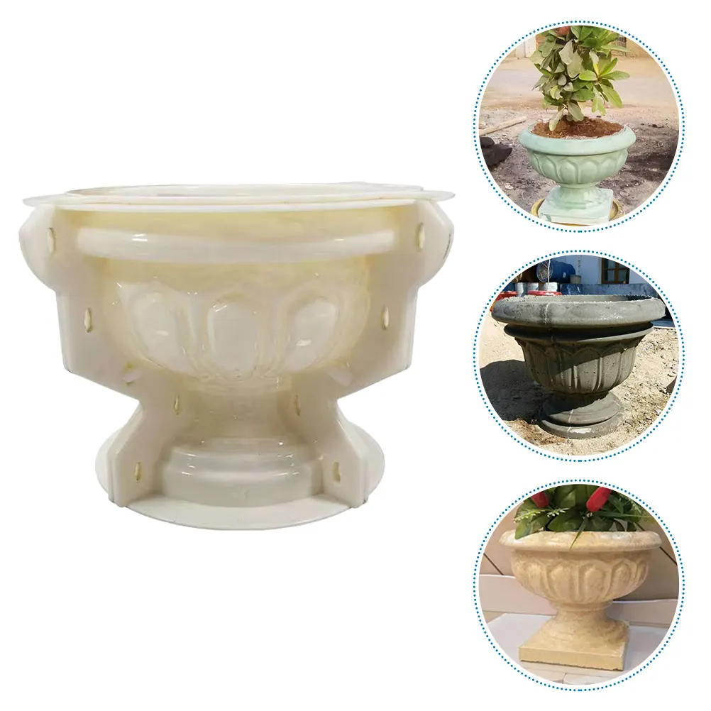 Imagem -05 - Grande Plástico Hexagonal Pote Moldes Cimento Flor Concreto Molde Fabricação de Plantadores Potes de Bonsai Urna Hexagonal Vaso Resina Sabão