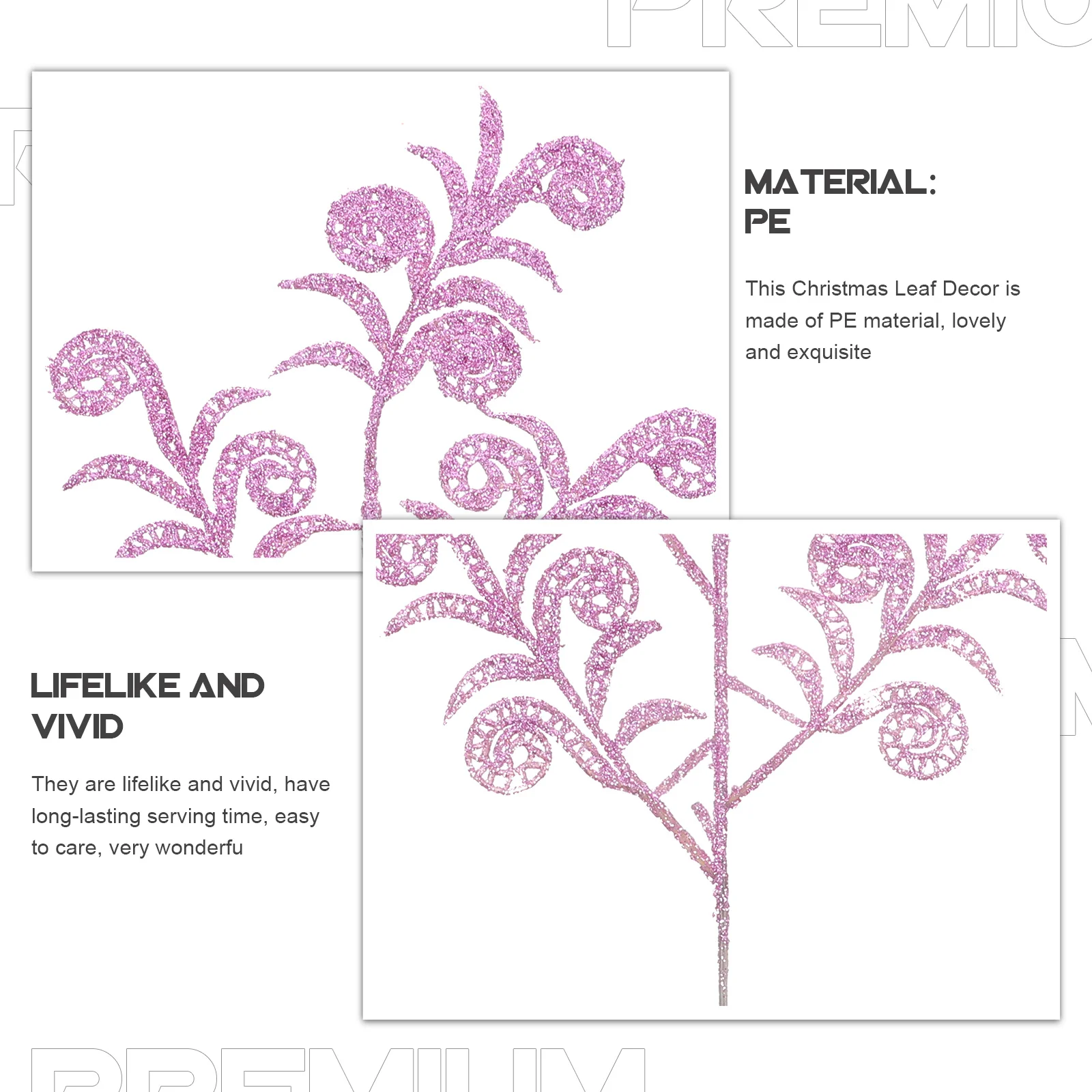 

14Pcs Artificial Plants Stems Delicate Xmas Decor for Wedding Table Centerpiece and Party Supply Artificial Christmas Picks