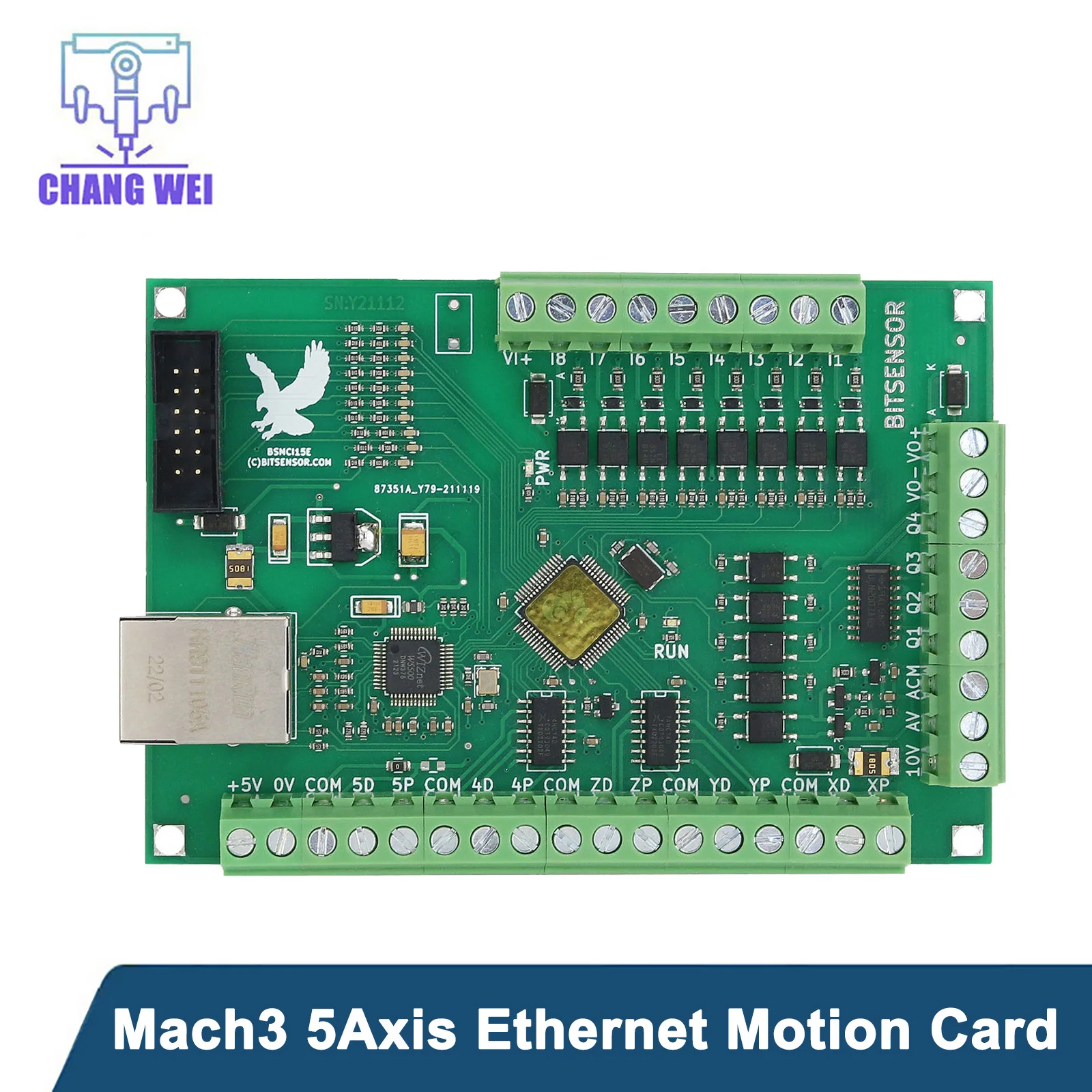 5-osiowa karta ruchu Ethernet Mach3 tabliczka zaciskowa płyta kontrolera CNC do grawerowania przemysłowego frezowanie CNC