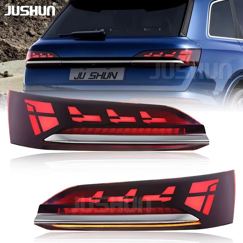 Waterproof Adapter LED Rear Tail Lamp With DRL Compatible Audi Q7 2020-2025 Complete Brake Signal Lamp Assembly