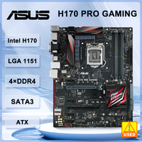 Asus H170 PRO GAMING Motherboard LGA 1151 intel H170 support Core i5-6500 i7-7700 6300 6100 cpu DDR4 64G PCI-E 3.0 M.2 ATX