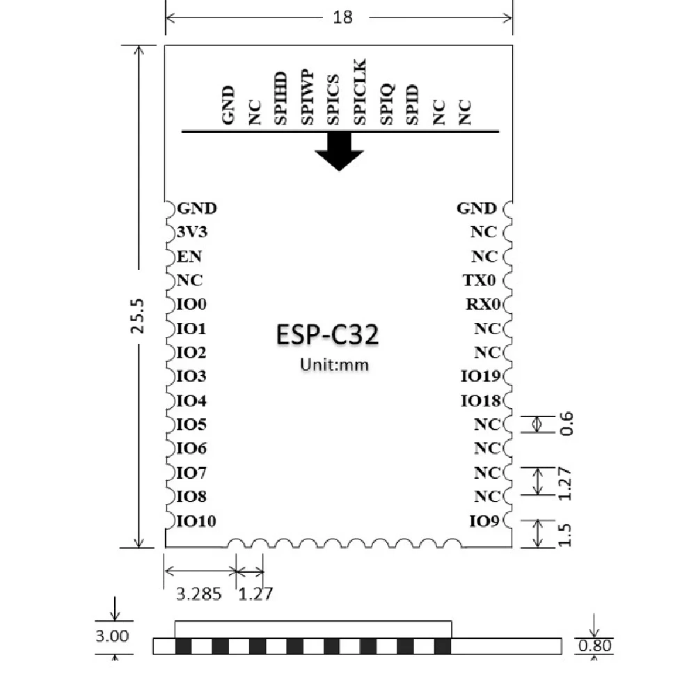 ESP32-C3 ESP8685 Espressif WiFi & Bluetooth Module ESP32-C3-12F ESP32-C3-20 ESP32-C3-32Compatible ESP32-C3-WROOM ESP32-C3-MINI