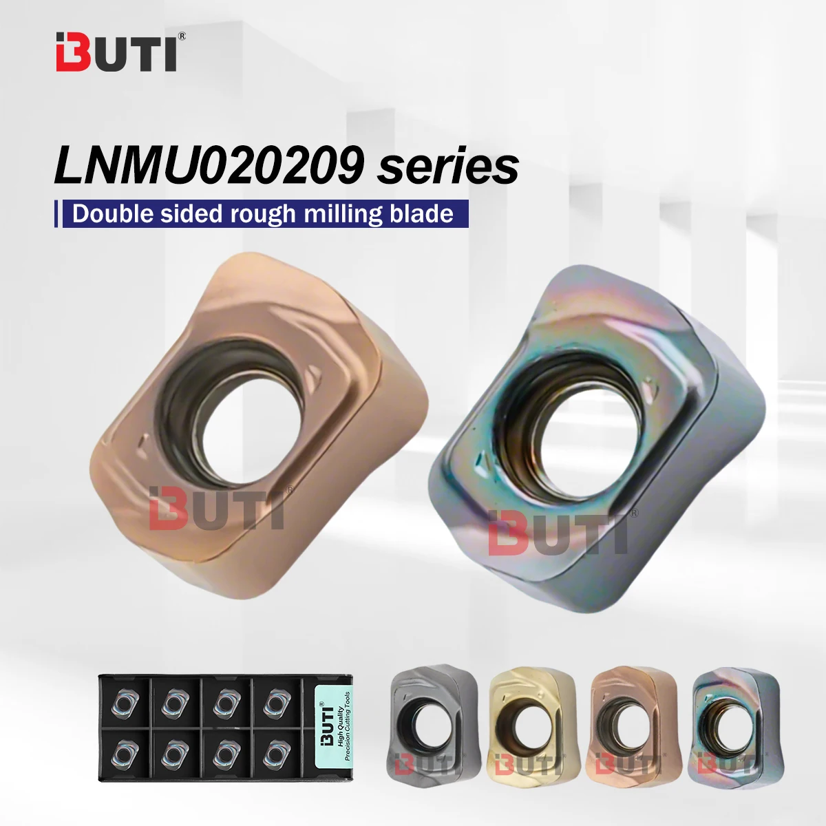 

LNMU020209ZNER Efficient Double-Sided Small Diameter Milling Blade Stainless Steel Titanium Alloy Processing Steel Spare Parts