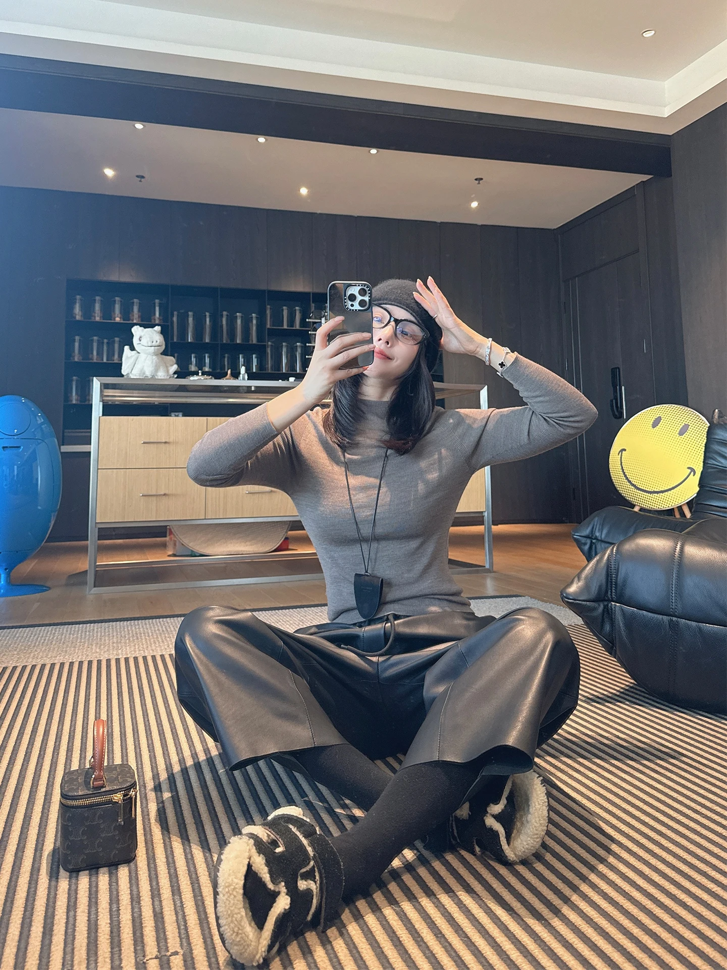 

Mandy Mom Ultra Model Knitted Sweater Full Wool Sl Comfortable Pure Color Slim Fit Base irt Soft Long Sve Winter C...