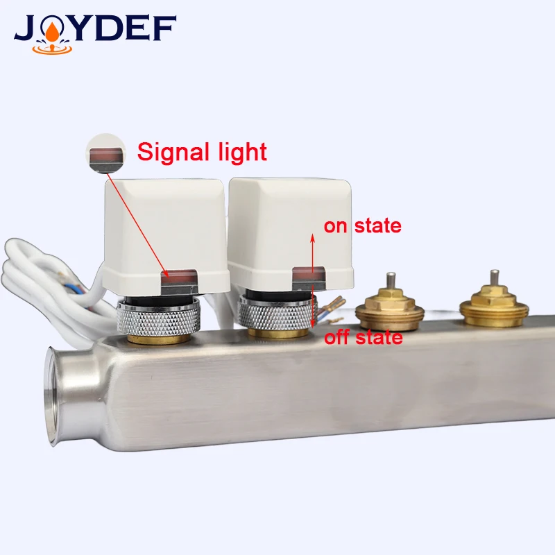 4 Wires 230V Thermal Actuator (Zone Valve) for hydronic Water/Glycol pex Radiant Floor Manifold