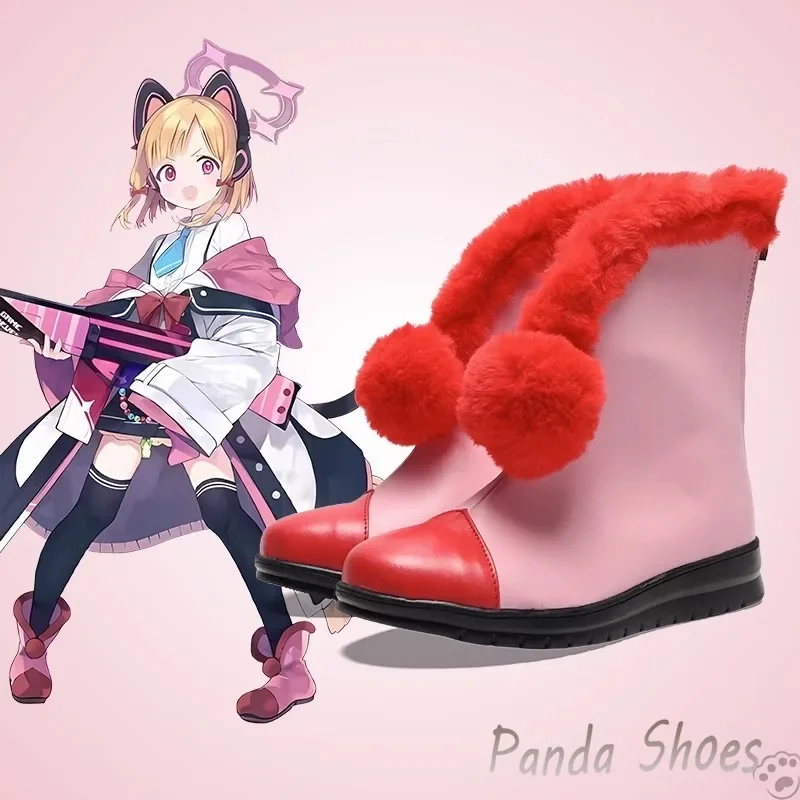 Blue Archive Saiba Momoi Cosplay Shoes Anime Game Red Cos Boots Comic Cosplay Costume Prop Shoes for Con Halloween Party