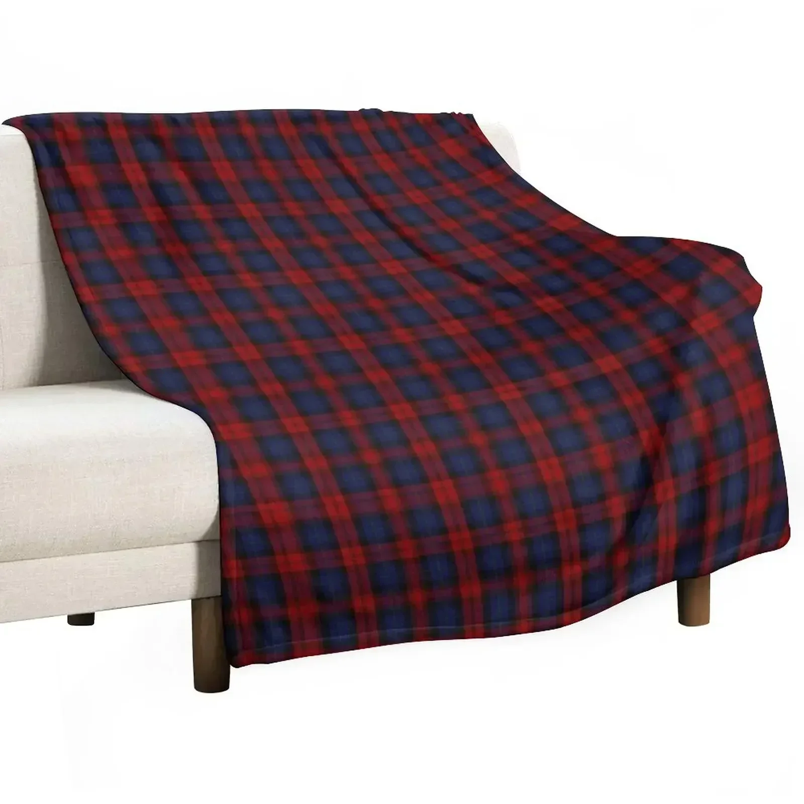 Maclachlan Clan Tartan Throw Blanket Travel Plaid on the sofa Thins Beach Blankets