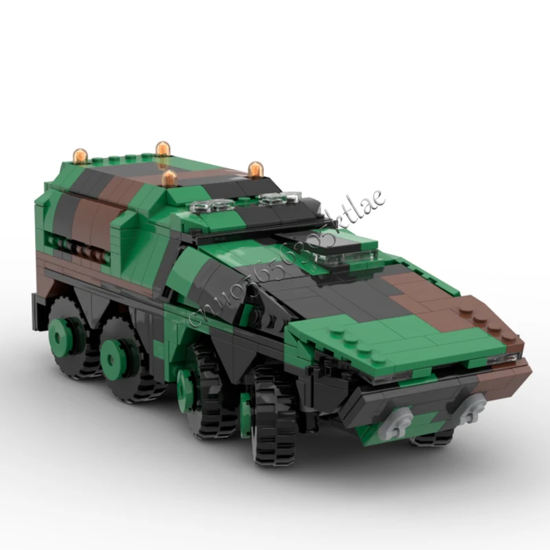 699 أجزاء MOC التمويه مركبة النقل الطبية نموذج تجميعها التعليمية الإبداعية ألعاب أطفال مفاجأة هدايا عيد الميلاد