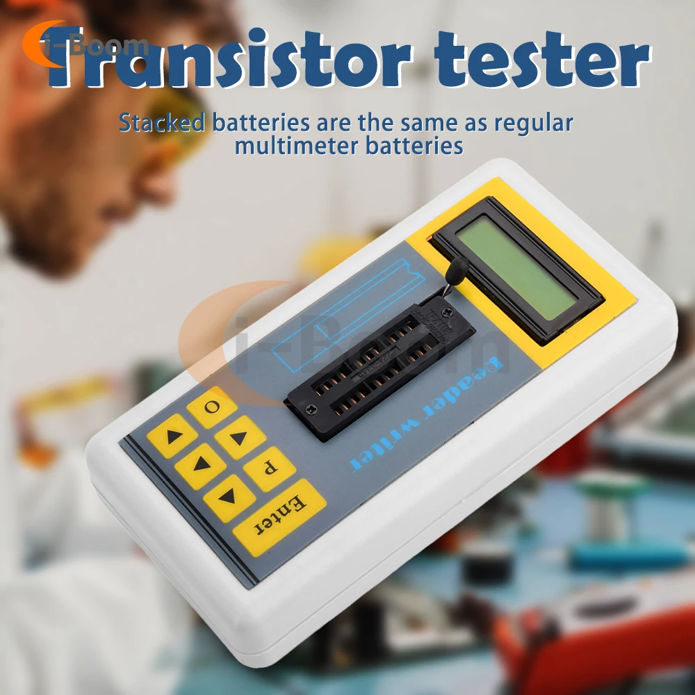 Mos Transistor Tester com Burn-in Holder Resistor de Diodo Inductor Verificador Automático Detector com 16pin 20pin 24pin