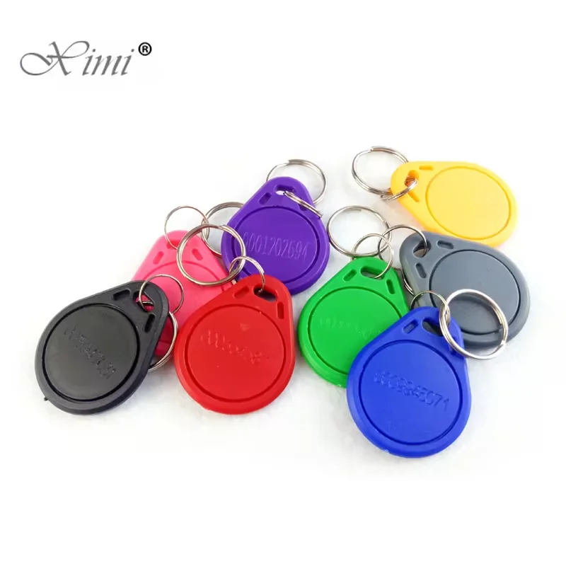 

RFID IC keyfobs 13.56 MHz keychains NFC key tags ISO14443A MF 1k token tag for smart access control system