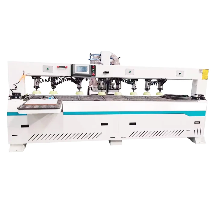 Professional Wood Cabinet Door Making Machinery Multi Functional CNC Wood Horizontal Side Hole Drilling Hinge Drilling Machine