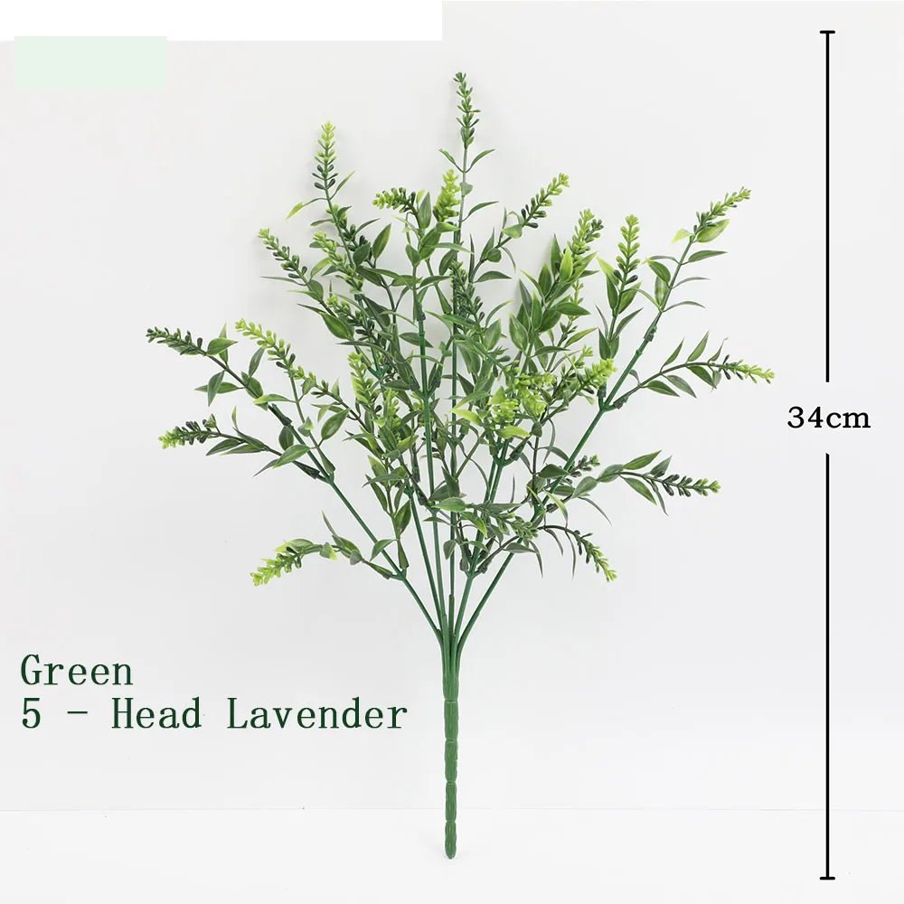 

5PCS Artificial Greenery Grass for Home Decor Wedding Outdoor Courtyards Fake Green Artificial Fake Decorative Plants Decoration