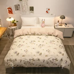 100% Cotton Duvet Cover Double Size Duvet Cover 200x230 Skin friendly Breathable Active Flower Print Pillow Cover Buy separately