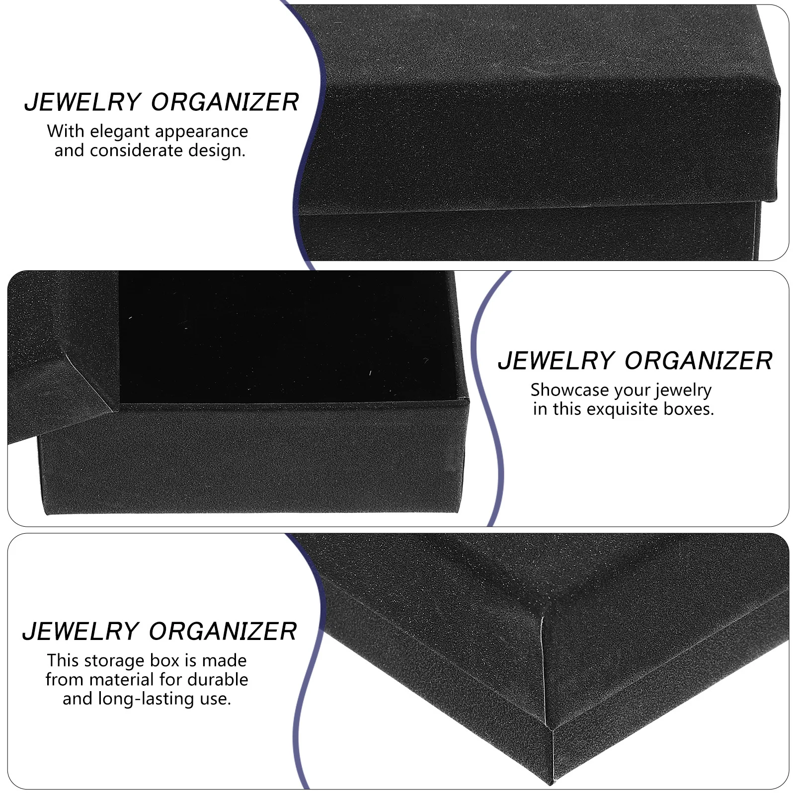 

10Pcs Jewelry Gift Boxes Glitter Paper Packaging for Earrings Necklace Bracelet Storage Jewelry Paper Box Wrapping Box