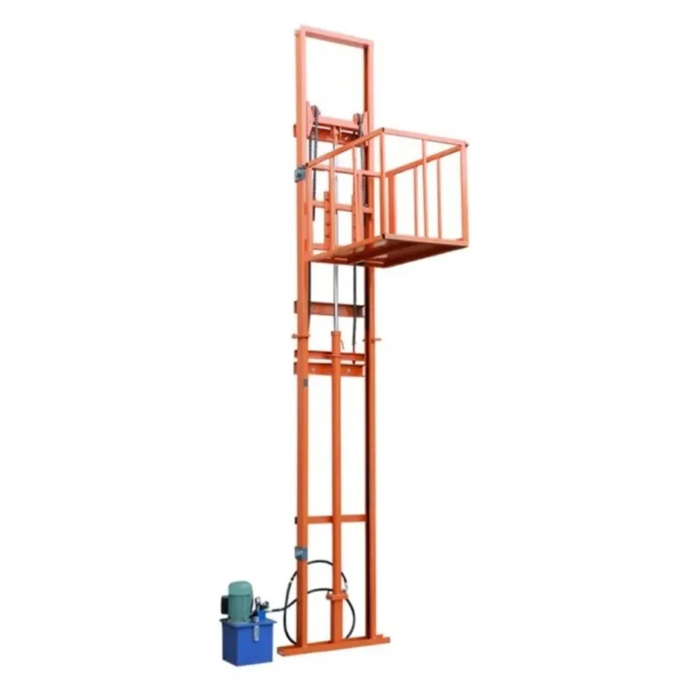 

Electric cargo lift household small lift warehouse workshop rail hydraulic lift