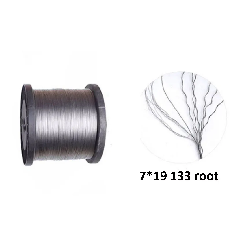 1/10M 304 Stainless Steel Soft Thin Wire Rope Clothes Drying Ropes 7*19 Hanger Fishing Lifting Cable Rustproof Diameter 1.5-10mm