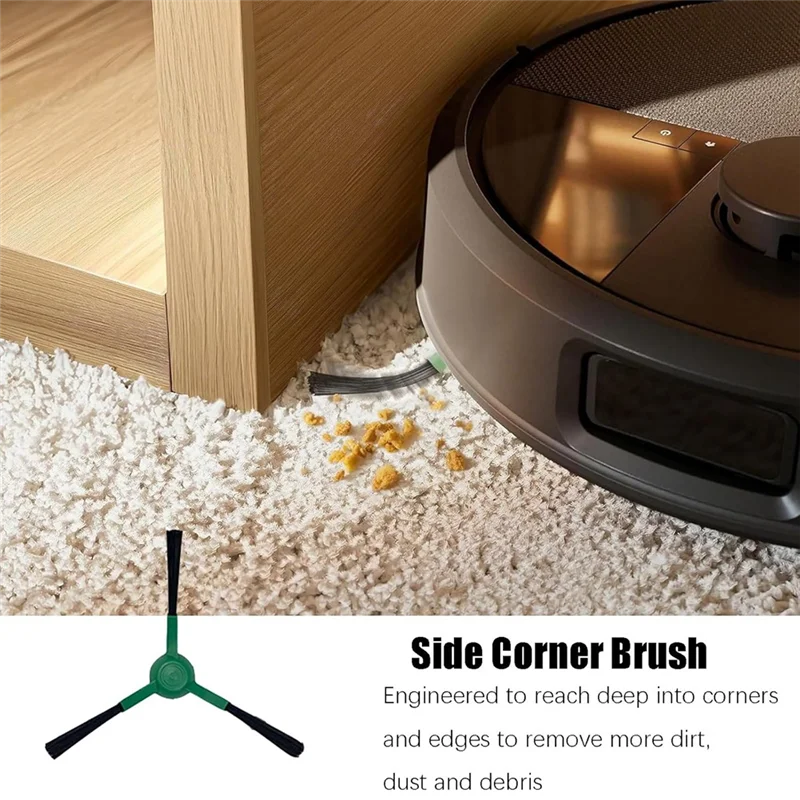 AC39-لقطع غيار Irobot Roomba Max 705 & Roomba Plus 504 Vac-الفرشاة الرئيسية، فرشاة الحافة، مجموعة مرشحات كيس الغبار