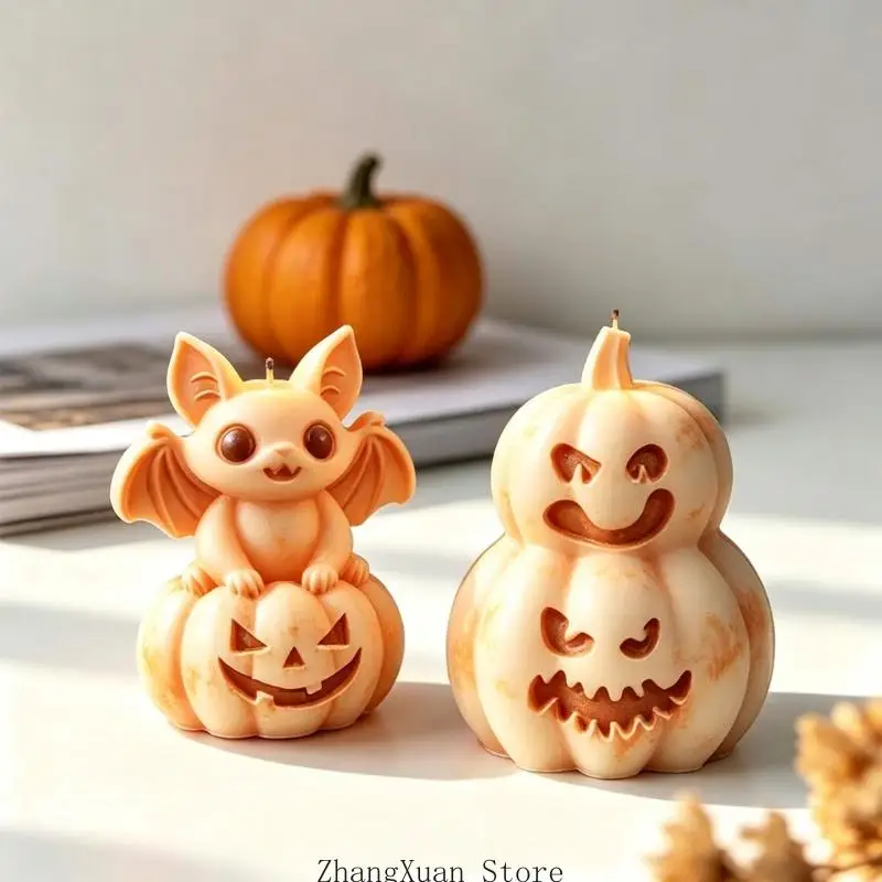 Heim-Bastelform für die Präsentation von Halloween-Charakteren und Kerzenseife, weiche Silikonform für die Geschenkherstellung – Detail 4
