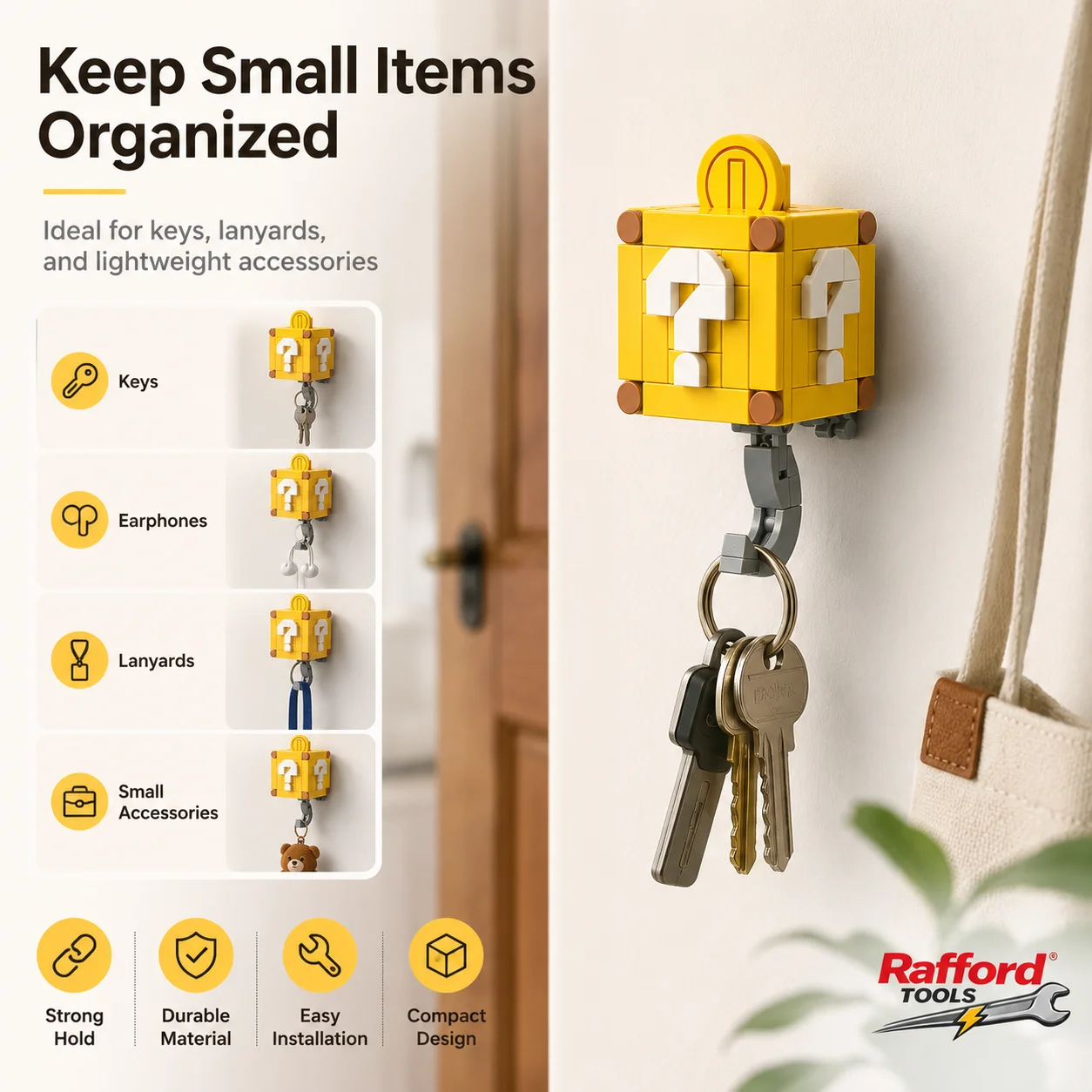 Rafford 141PCS Coin Building Blocks Keychain Set DIY Mini Brick Kit Creative Pendant Toy Christmas Gift for Kids Collectors image 5