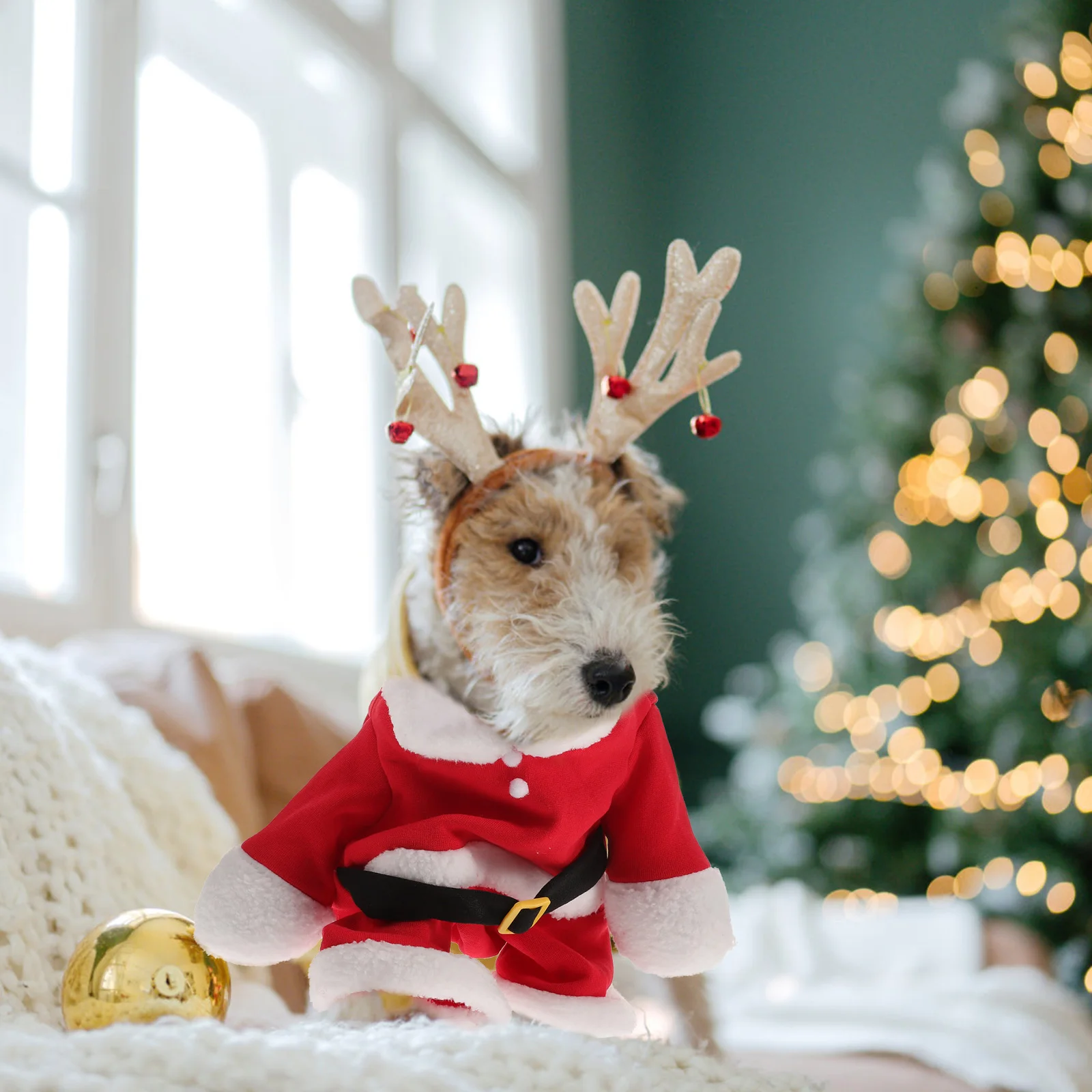 

Ups Pet Thermal Jacket Coat Christmas Dog Clothes Autumn And Winter Outfits Clothing