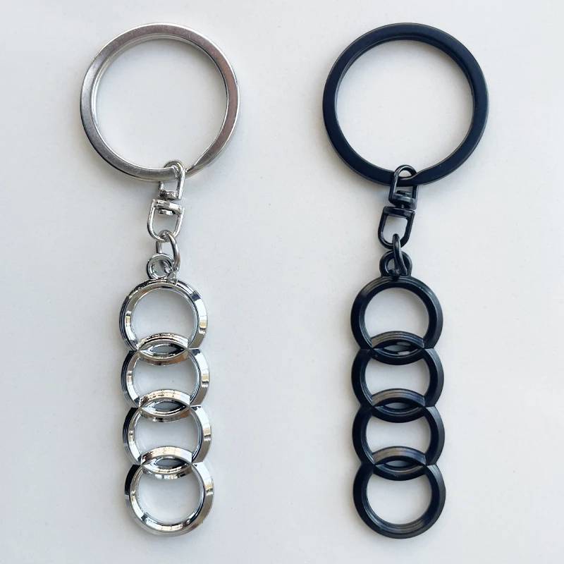 Metal Car Styling Keychain Key Chain Key Rings Accessories For Audi A1 A3 A4 B6 B8 B9 A3 A5 A6 A7 A8 C5 Q7 Q3 Q5 Q5L  R8 TT S5