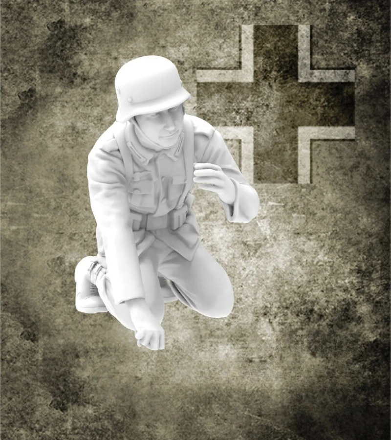 

Масштаб 1/35, литая под давлением фигурка из смолы, комплект модели немецкого раствора времен Второй мировой войны, в разобранном виде и неокрашенной