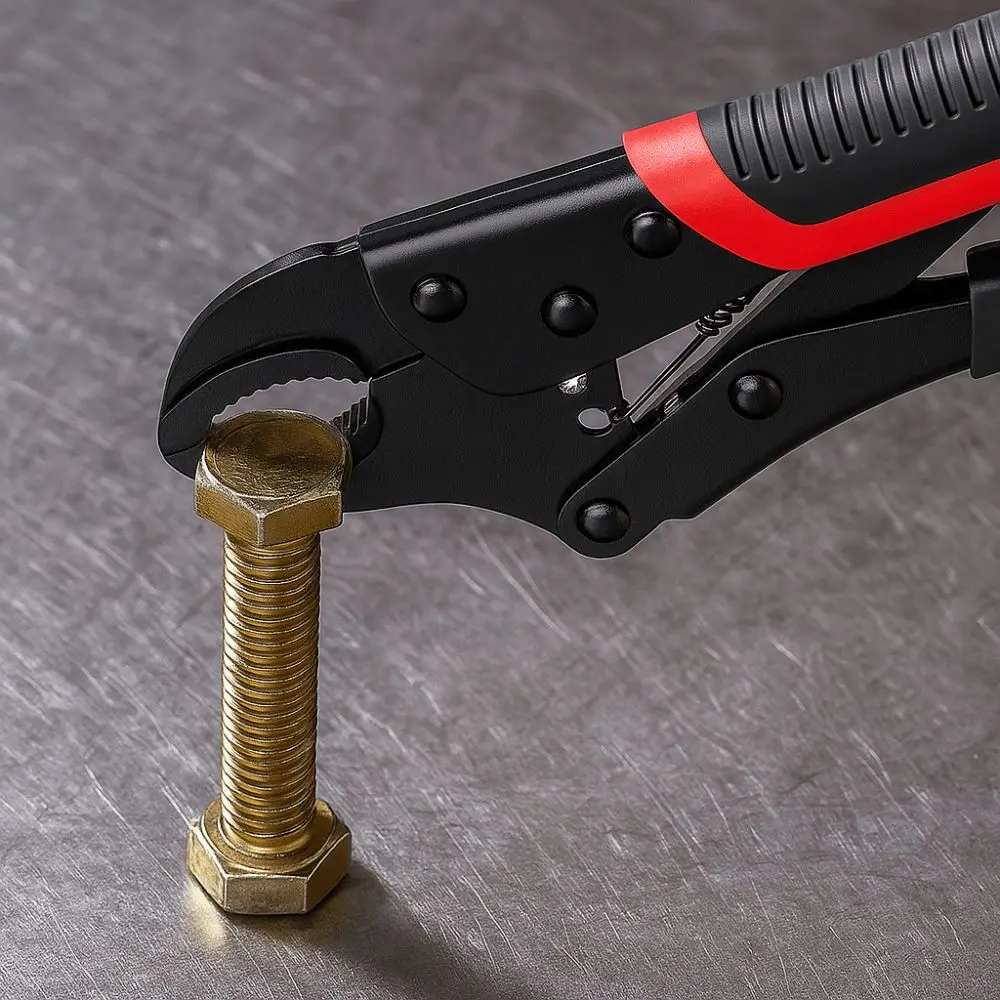 

Straight Jaws Powerful Pliers Round Mouth Curved Jaw Multifunctional Pliers Adjustable Flat Nose Manual Pliers Gripping Tool