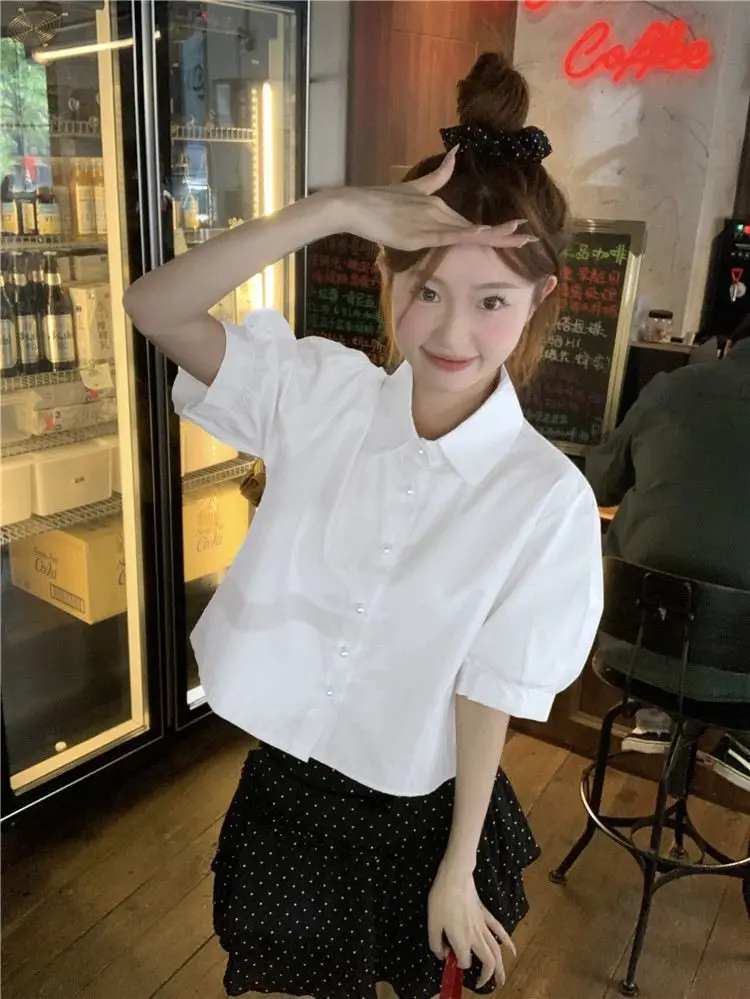 

Рубашки с коротким рукавом, женская льняная лоскутная туника, домашний комфорт, Cottagecore, художественная расслабленная студенческая молодежная девичья туника