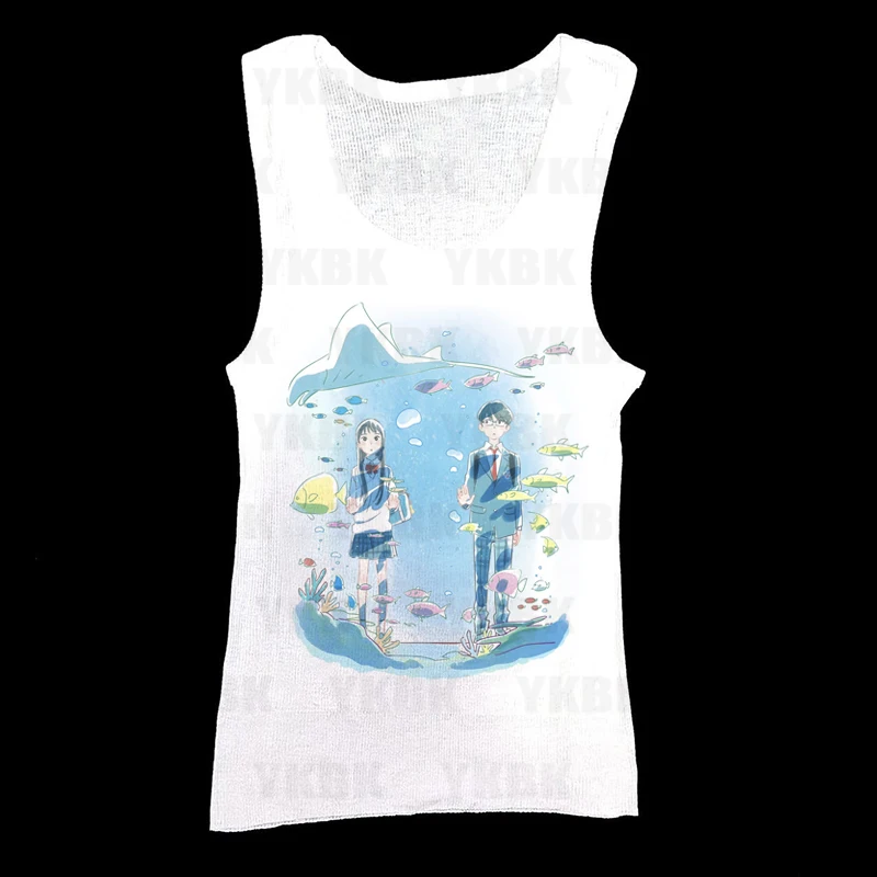 Spice Girl Lose Ärmellose Weste T-shirts Frauen Sommer Retro Anime Mode Druck Gothic Y2k Ästhetischen Punk Casual Streetwear