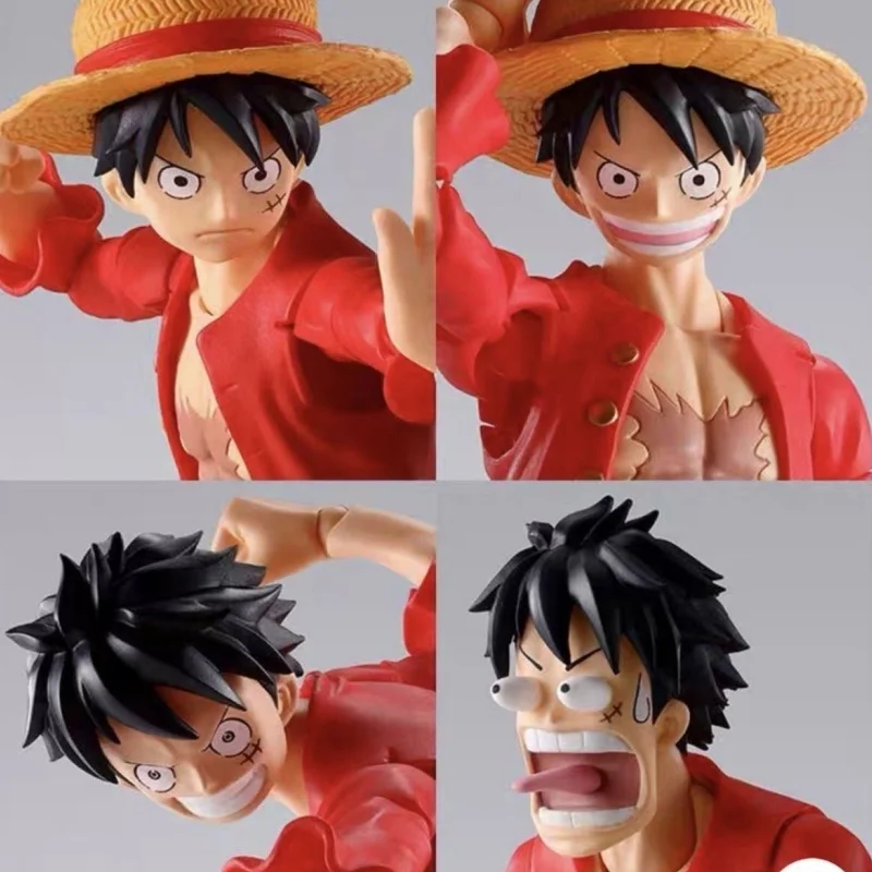 One Piece Figurine Shf Monkey D Luffy Action Figure Pvc Anime The War Of The Island Of Ghosts 15cm Luffy Model Toy Birthday Gift