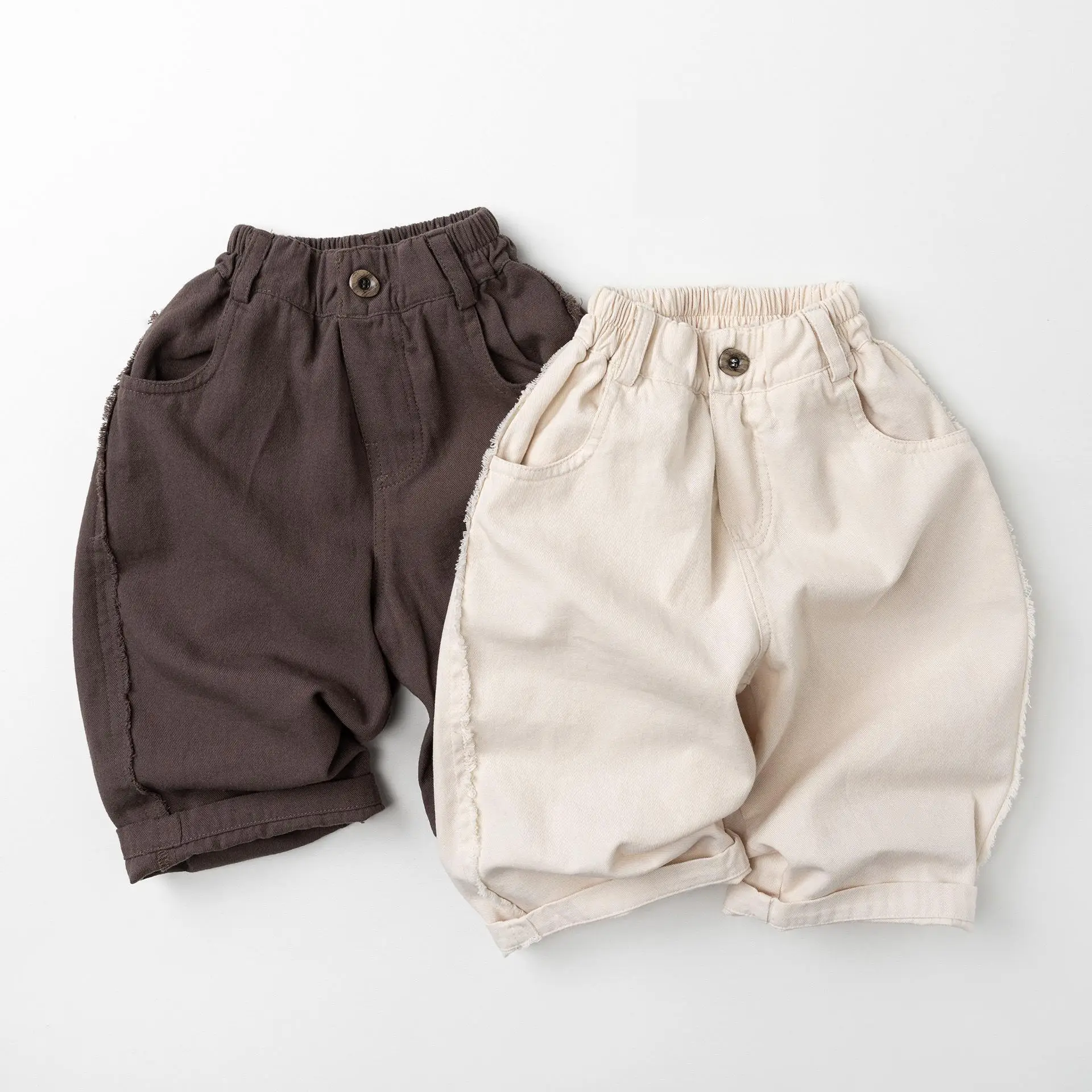 

2026 Spring Summer New Children Casual Pants Solid Toddler Girls Loose Trousers Boys Thin Cotton Harem Pants Kids Clothes