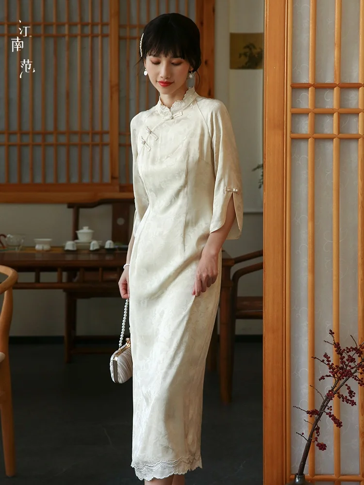 

Новое китайское ретро-платье в национальном стиле для повседневной носки, свадьбы, помолвки, церемонии для невесты